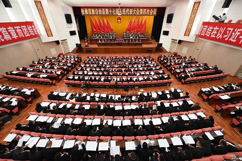 縣十七屆人大四次會議舉行第二次全體會議