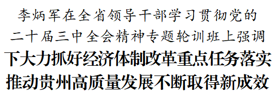 李炳軍在全省領(lǐng)導(dǎo)干部學(xué)習(xí)貫徹黨的二十屆三中全會精神專題輪訓(xùn)班上作輔導(dǎo)報告