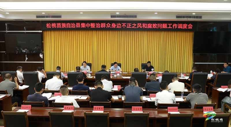 全縣集中整治群眾身邊不正之風(fēng)和腐敗問題工作調(diào)度會(huì)召開